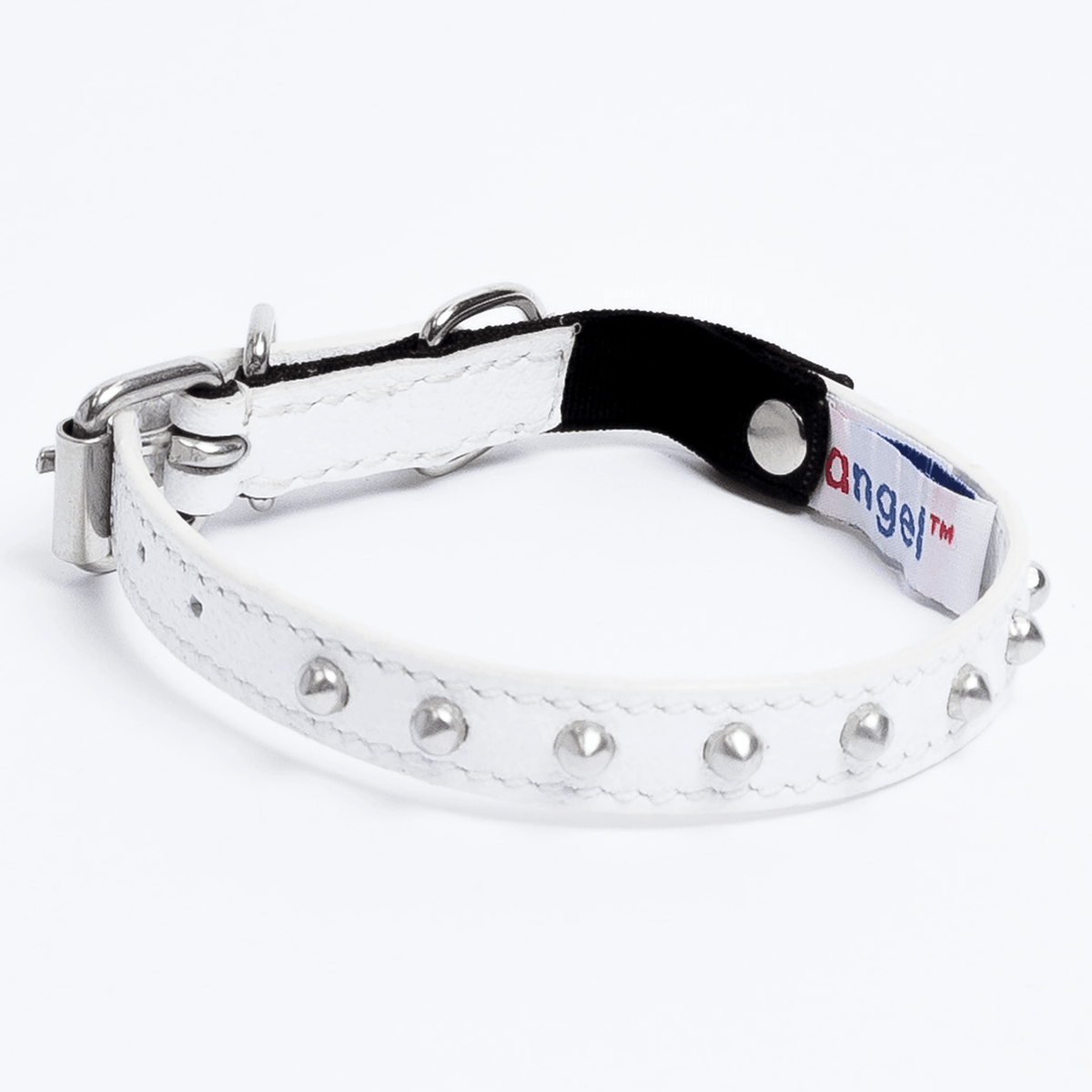 Black studded cat collar best sale