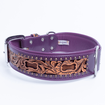 Braided Collar Dog Collar Genuine Leather D-Ring Durable Premium Quality –  angelpet-supplies